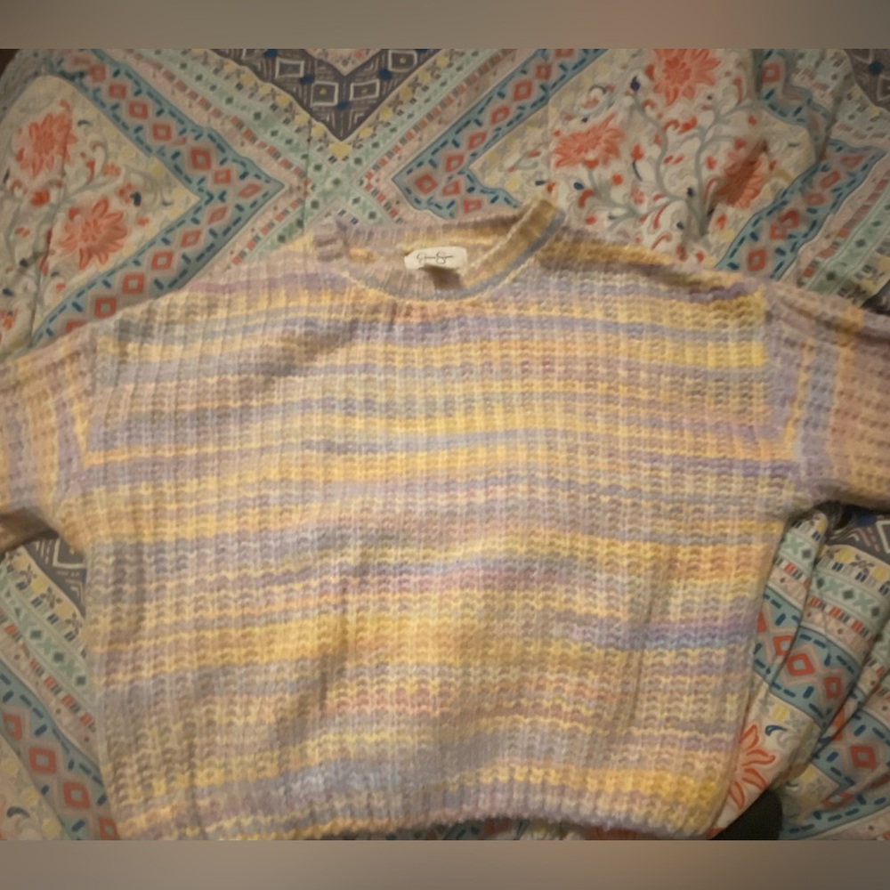 Lightly Multi-Colored Cropped Sweater